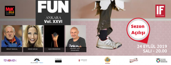 Fuckup Nights Ankara Vol.26 MaxFM’in medya sponsorluğunda If Performance Hallda